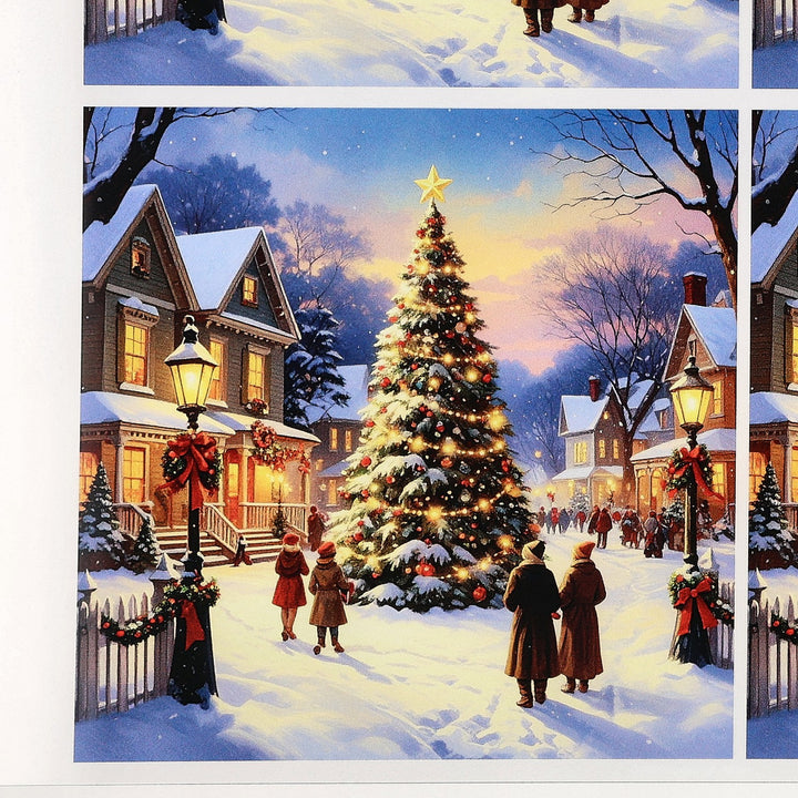 PatternPly® Transparent Americana Christmas Tree Large