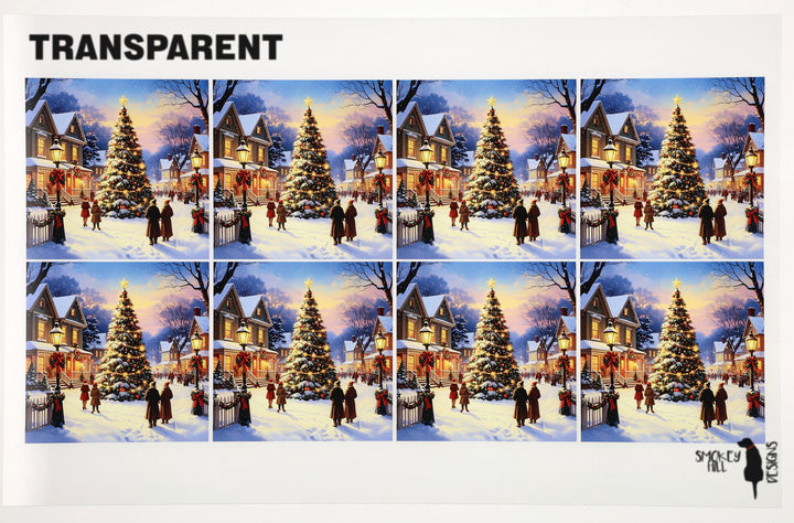 PatternPly® Transparent Americana Christmas Tree Medium