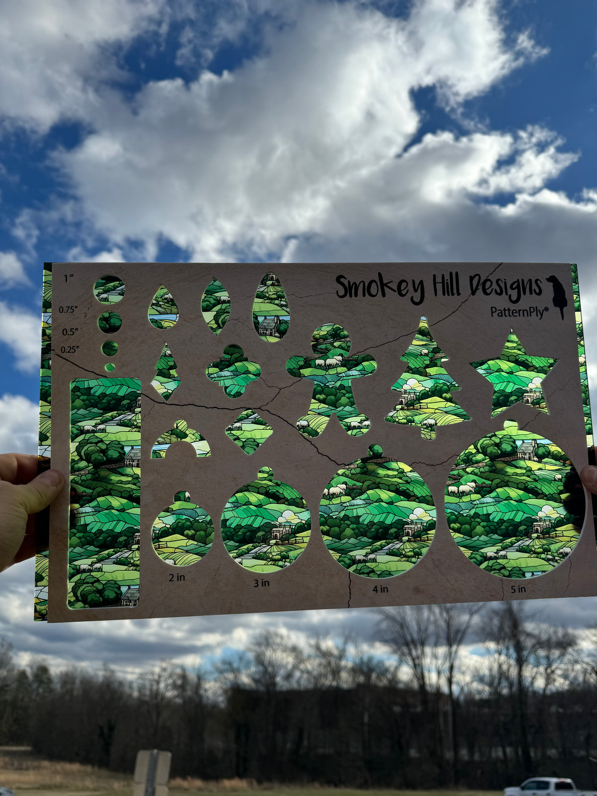 PatternPly® Transparent Stained Glass Countryside Large product photo 4