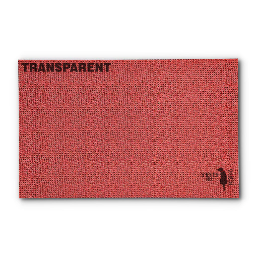 PatternPly® Transparent Seed Stitch Red sheet showing the pattern