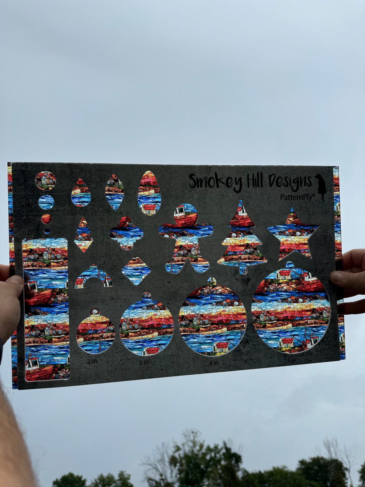 PatternPly® Transparent Stained Glass Lobster Boat product photo 2