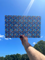 PatternPly® Transparent Bright Geometric Stained Glass sheet showing the pattern