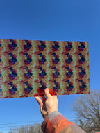 PatternPly® Transparent Warm Ink Blossoms sheet showing the pattern