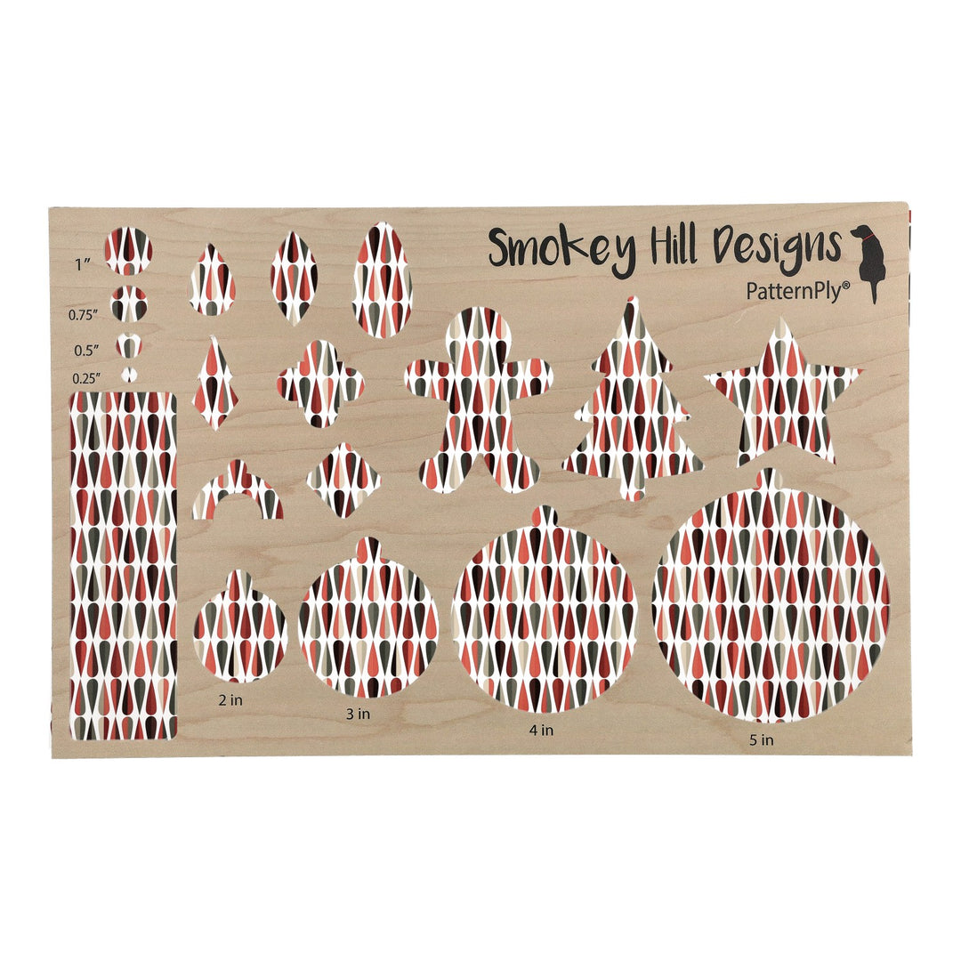 PatternPly® Scattered Mid Century Teardrops