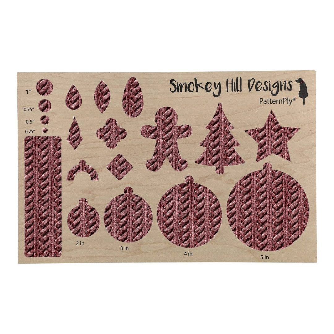 PatternPly® Transparent Cable Knit Dusty Pink