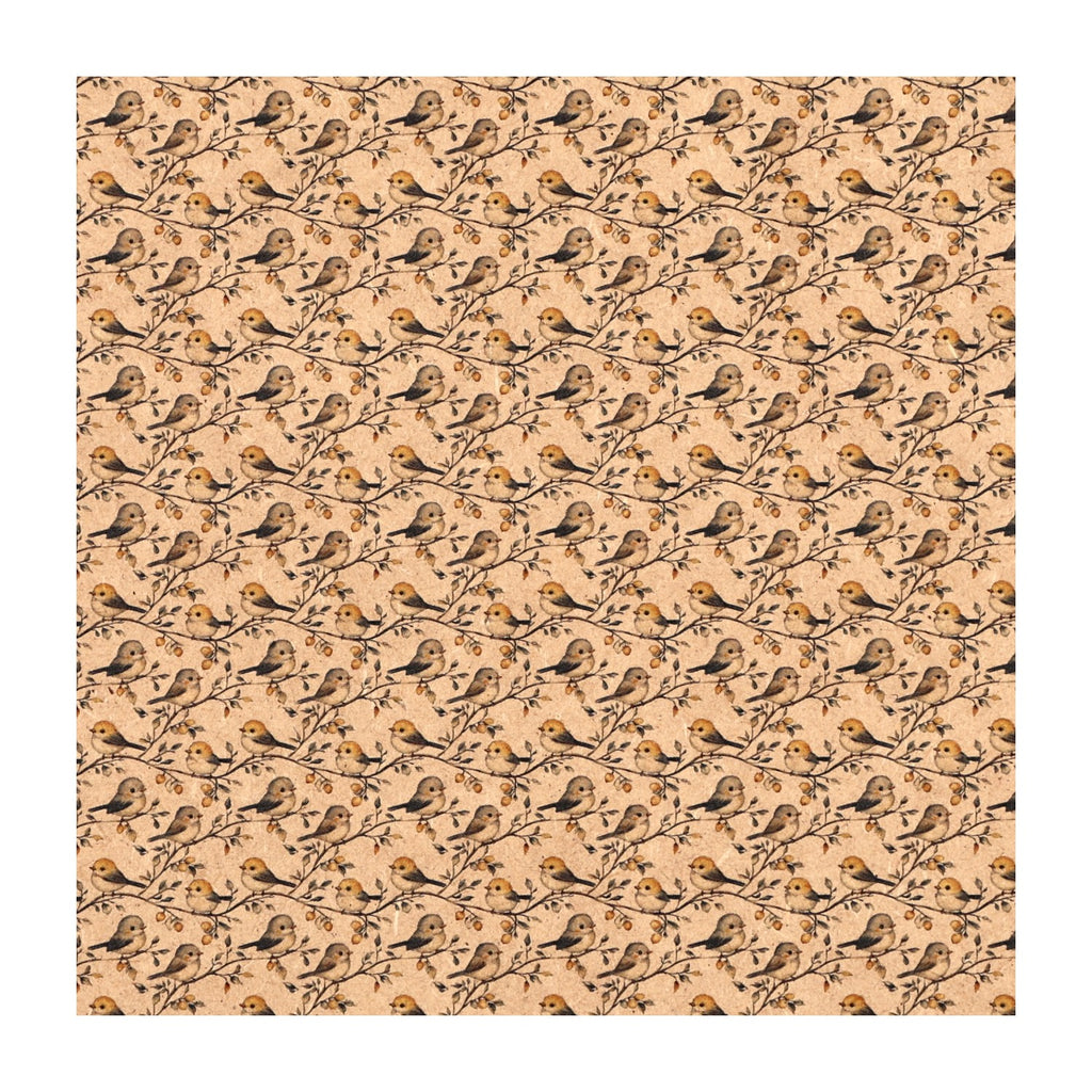 PatternPly® Naturals Birds on Branches Micro sheet showing the pattern
