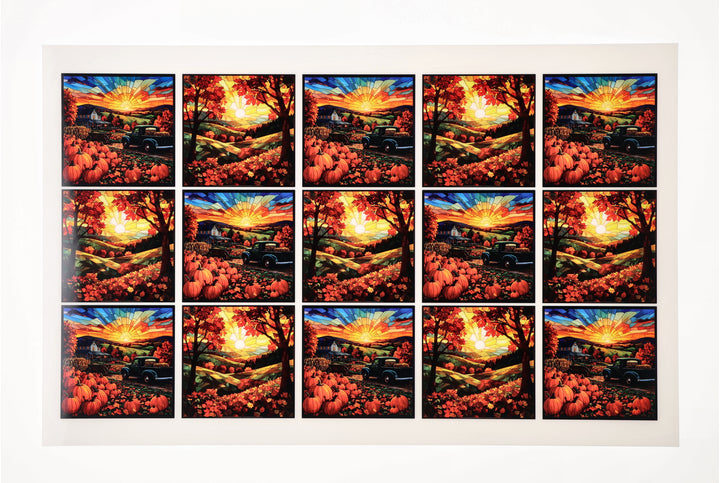 PatternPly® Full Coverage Farm Fresh Pumpkins Small