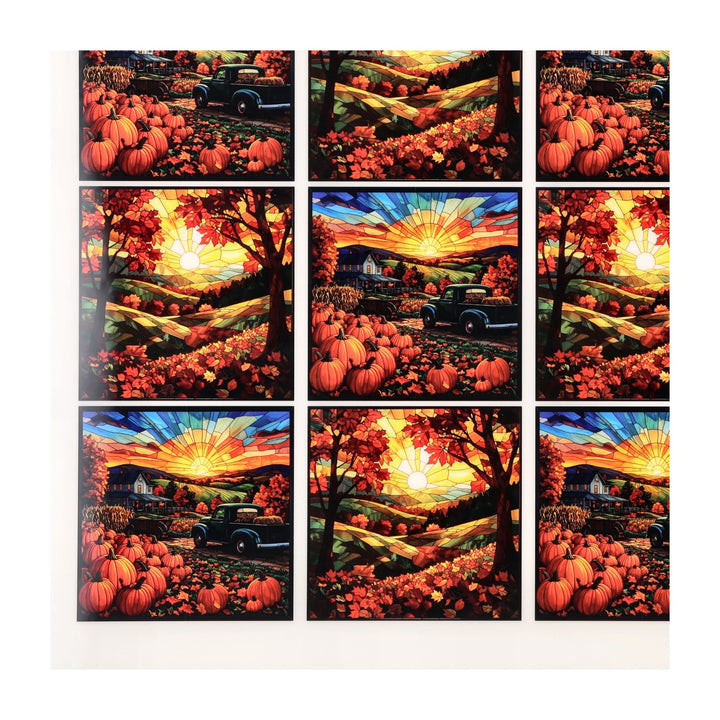 PatternPly® Full Coverage Farm Fresh Pumpkins Small