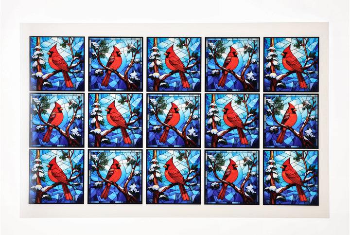 PatternPly® Full Coverage Christmas Cardinal Small