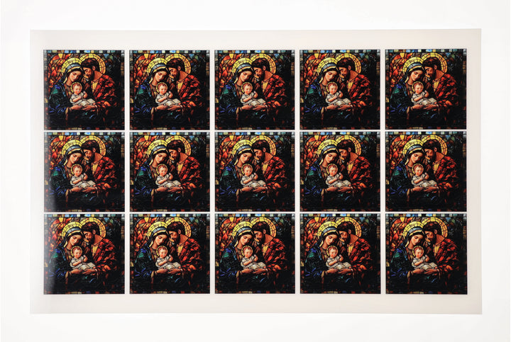 PatternPly® Full Coverage Holy Family Stained Glass Small
