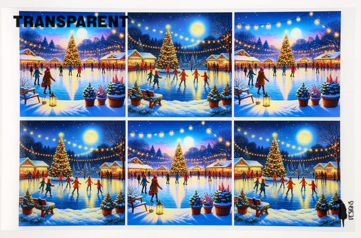 PatternPly® Transparent Winter Skating Large