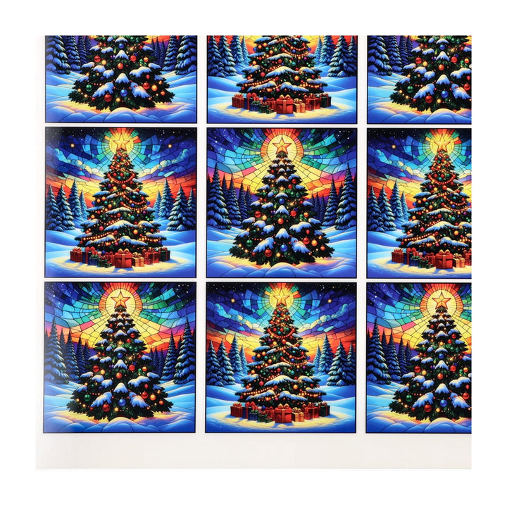 PatternPly® Full Coverage Christmas Tree in the Snow Small