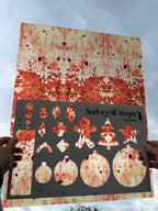 PatternPly® 19x24" Transparent Bloody Fabric Original Scale product photo 2