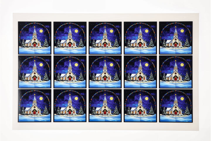 PatternPly® Full Coverage Christmas Church Small