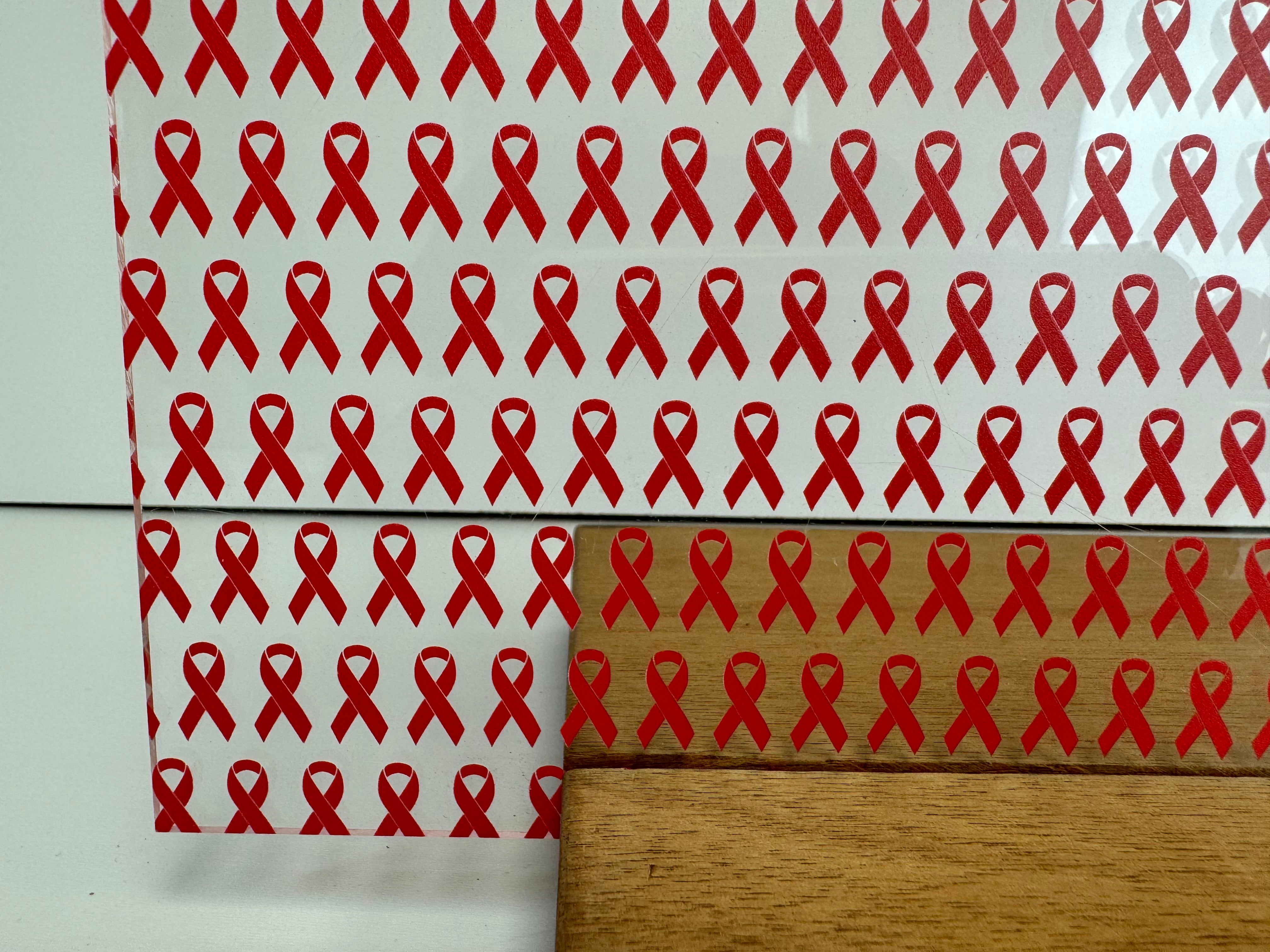 Spiky Ribbon Pattern PatternPly® Scattered Red Ribbons – Smokey Hill Designs