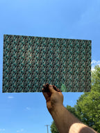 PatternPly® Transparent Micro Spiral Christmas Trees sheet showing the pattern