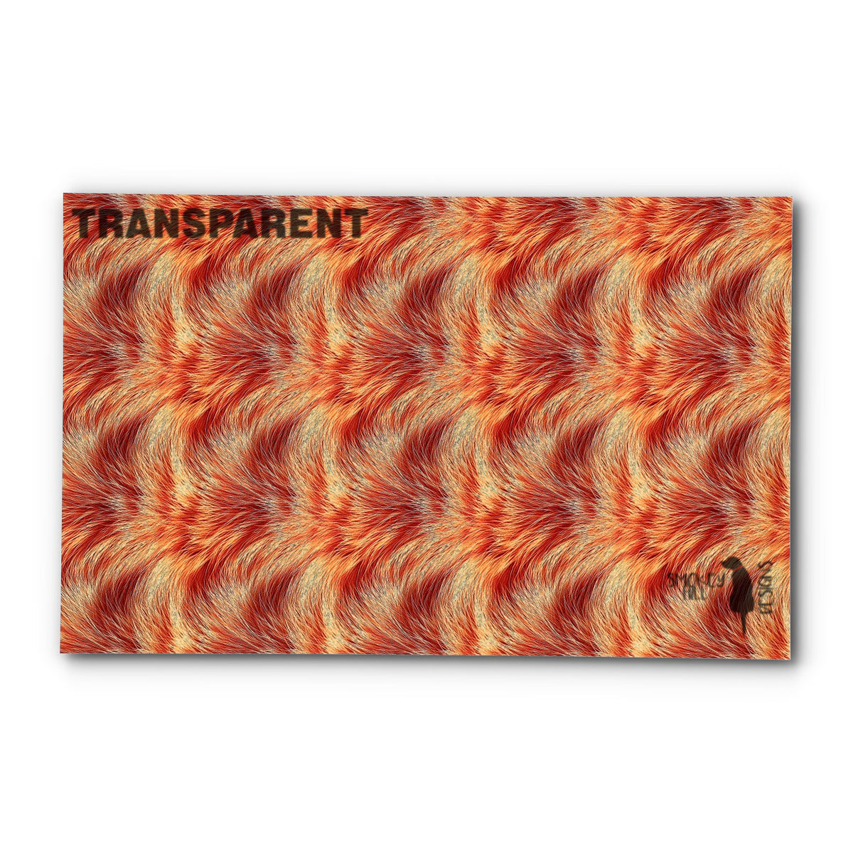 PatternPly® Transparent Fox Fur sheet showing the pattern