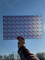 PatternPly® Transparent Mini Retro Bright Geometric sheet showing the pattern