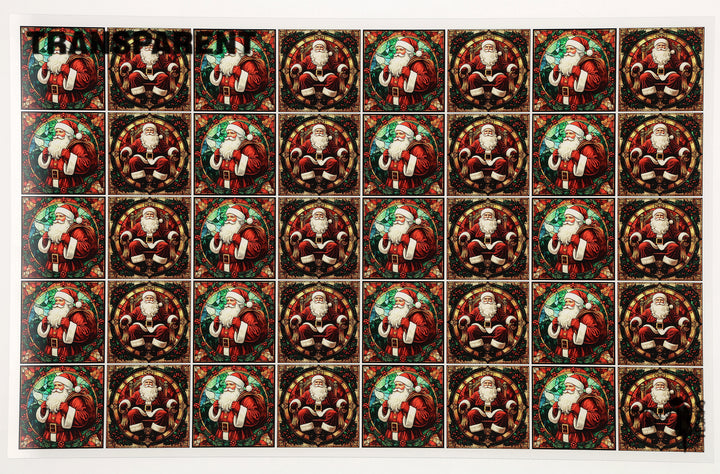 PatternPly® Transparent Classic Santas Extra Small
