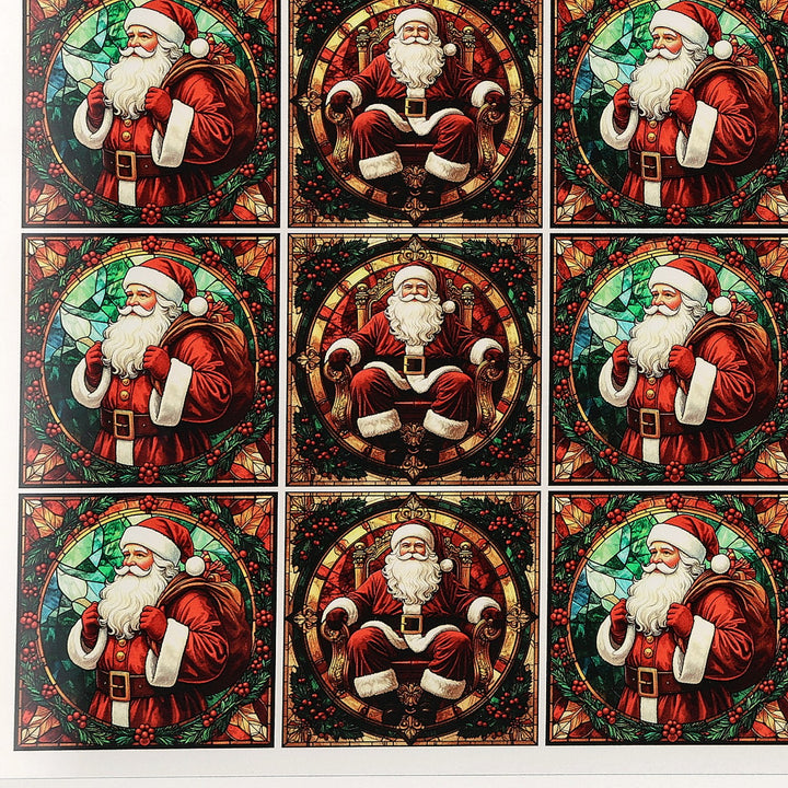 PatternPly® Transparent Classic Santas Extra Small