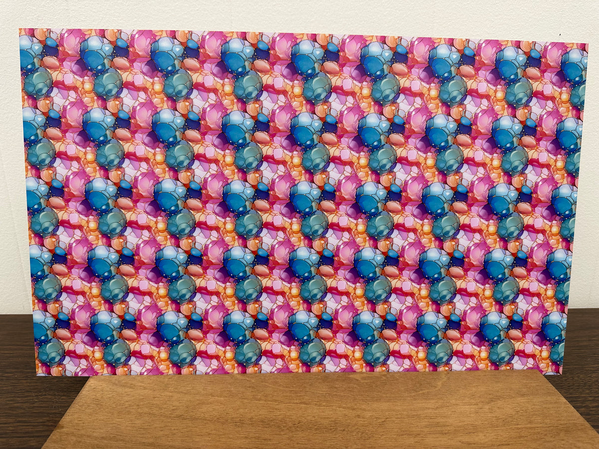 PatternPly® Full Coverage Pastel Bubbles Stained Glass product photo 2