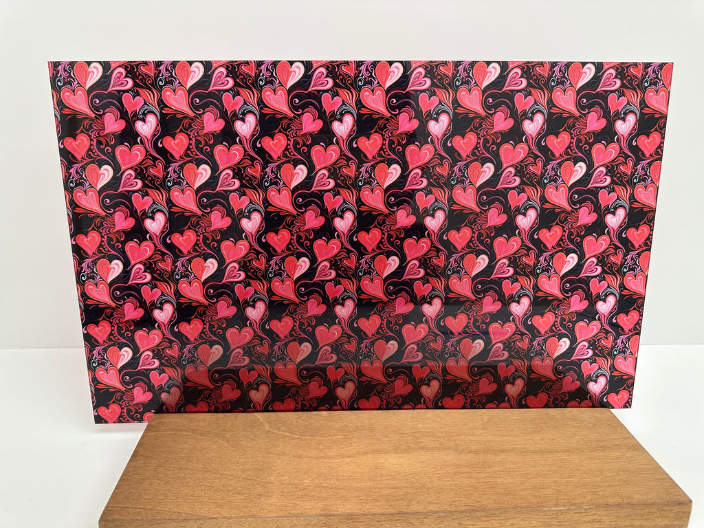 PatternPly® Transparent Black and Red Hearts product photo 3