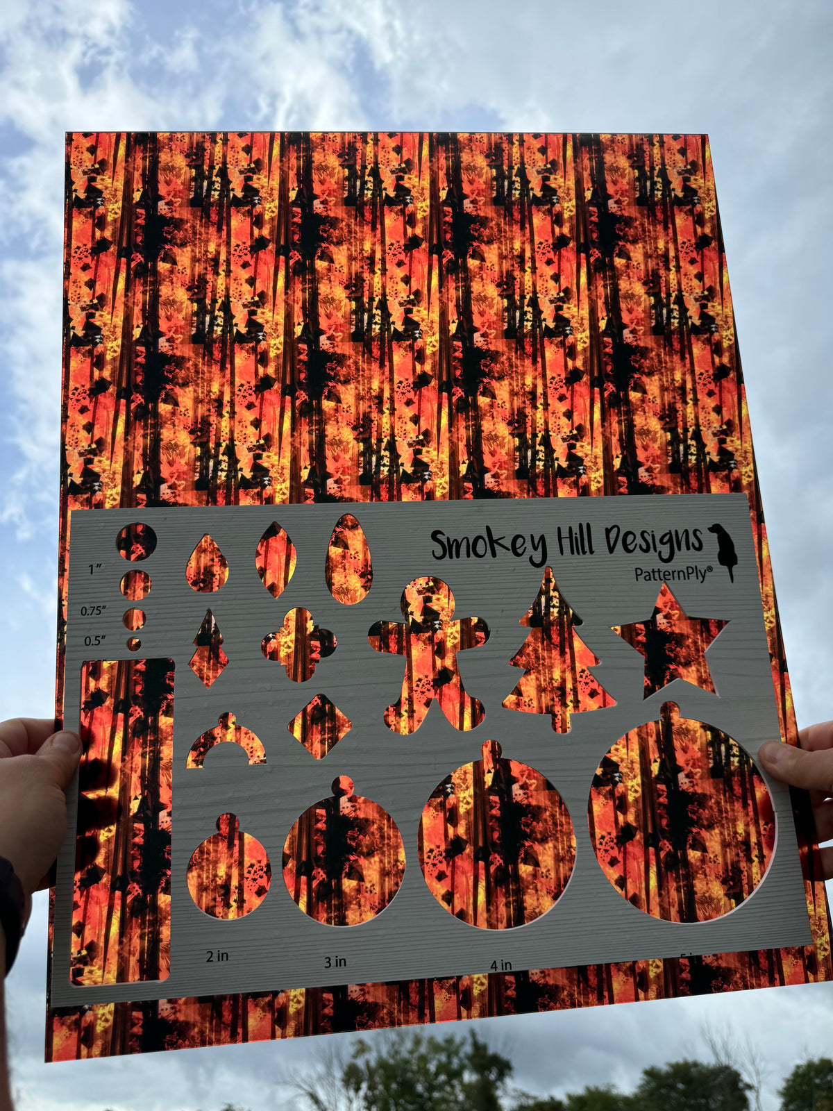 PatternPly® 19x24" Transparent Burnt Fall XL Scale product photo 2