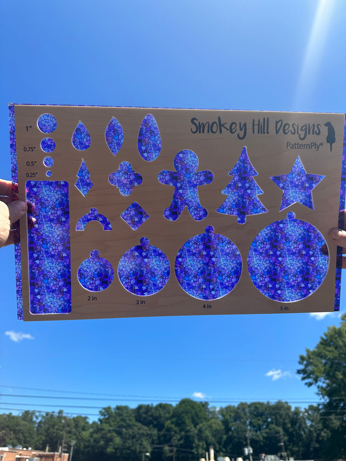 PatternPly® Transparent Micro Purple Stained Glass product photo 2