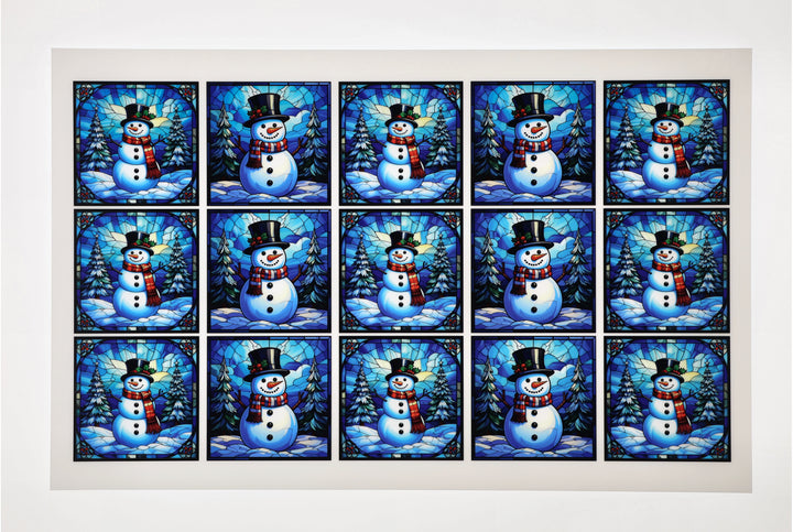 PatternPly® Full Coverage Jolly Snowmen Small