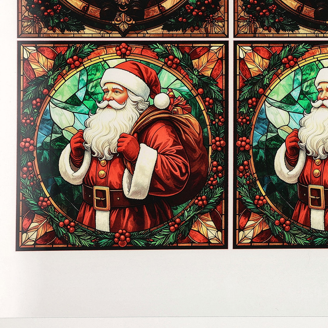 PatternPly® Transparent Classic Santas Medium