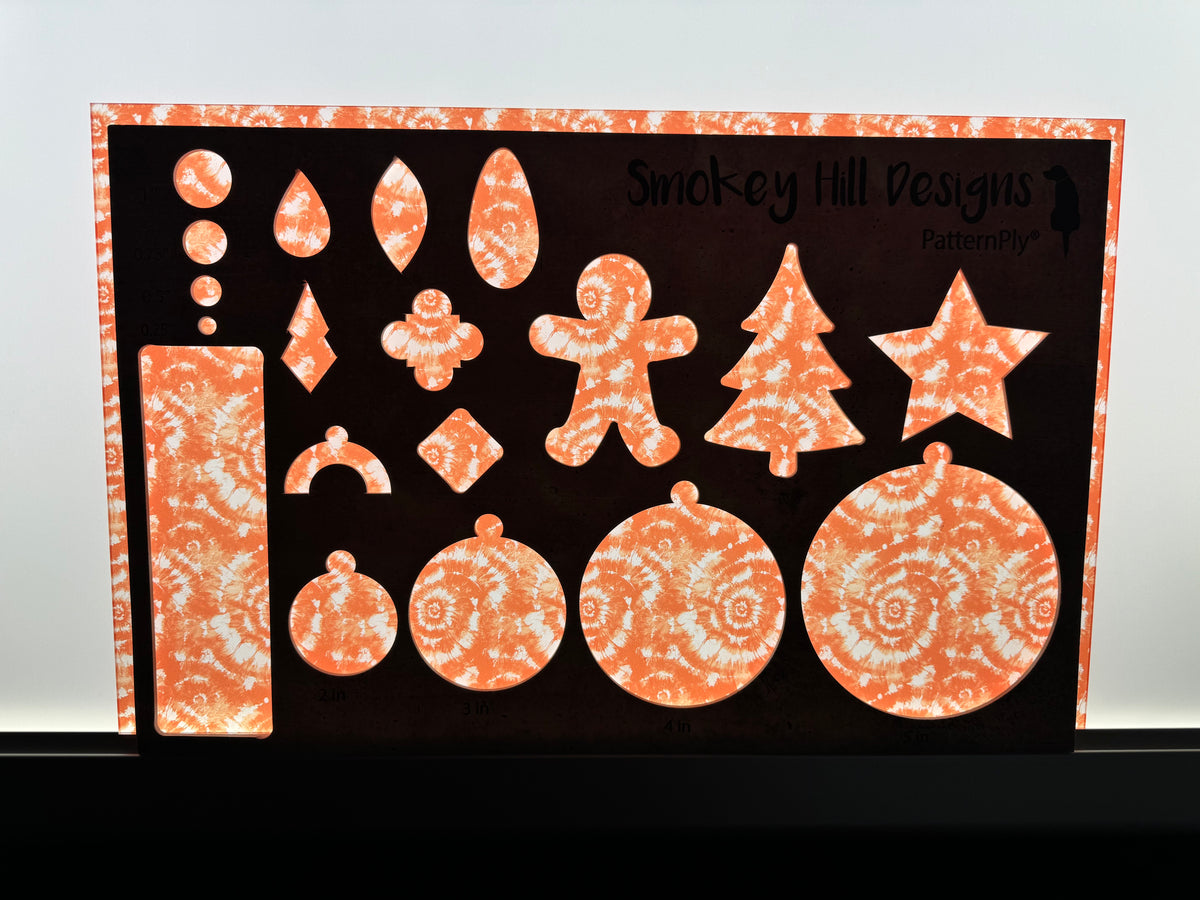 PatternPly® Transparent Orange and White Tie Dye product photo 2