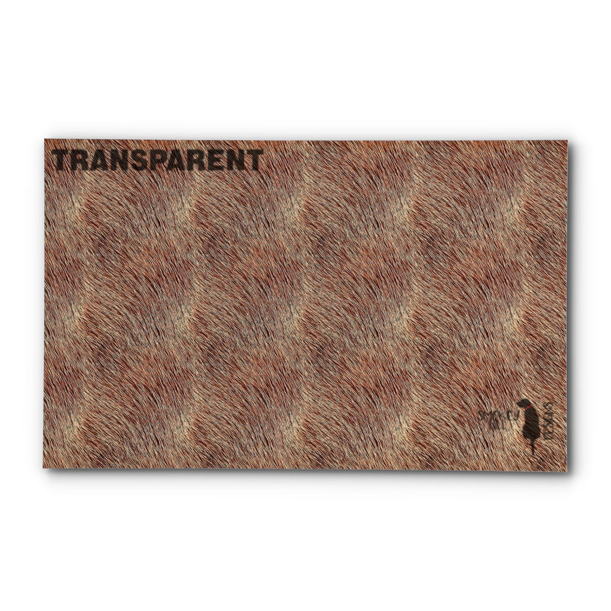 PatternPly® Transparent Grizzly Fur sheet showing the pattern
