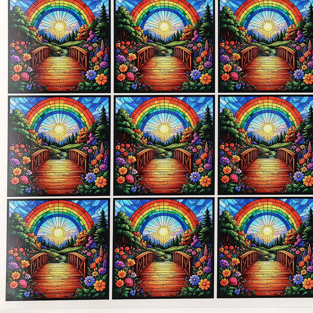 PatternPly® Transparent Crossing the Rainbow Bridge Extra Small