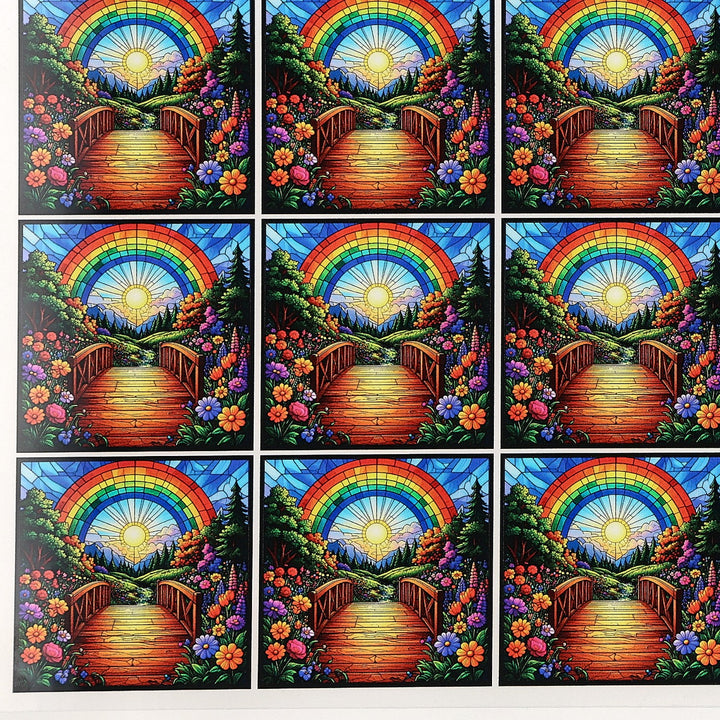 PatternPly® Transparent Crossing the Rainbow Bridge Extra Small