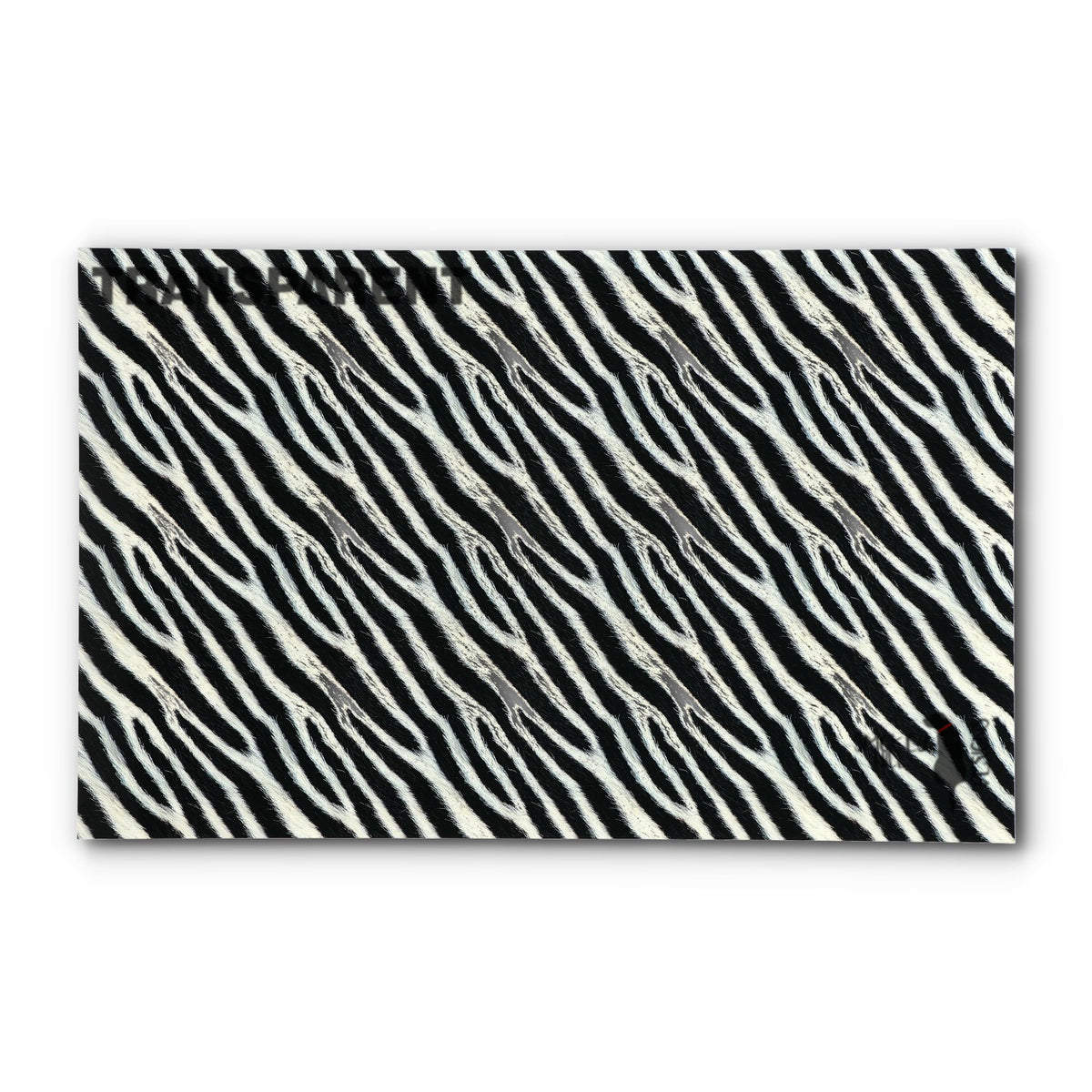 PatternPly® Transparent Realistic Zebra sheet showing the pattern