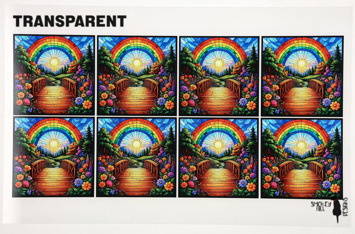 PatternPly® Transparent Crossing the Rainbow Bridge Medium