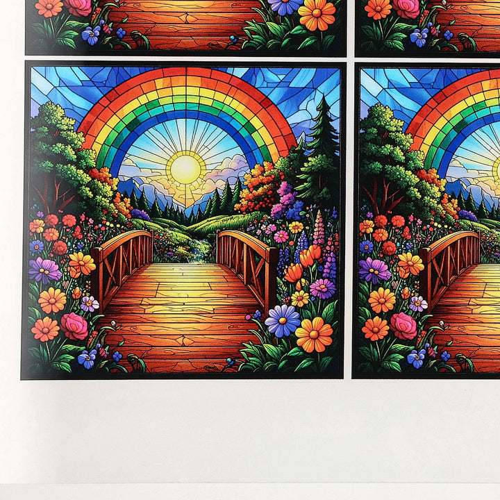 PatternPly® Transparent Crossing the Rainbow Bridge Medium