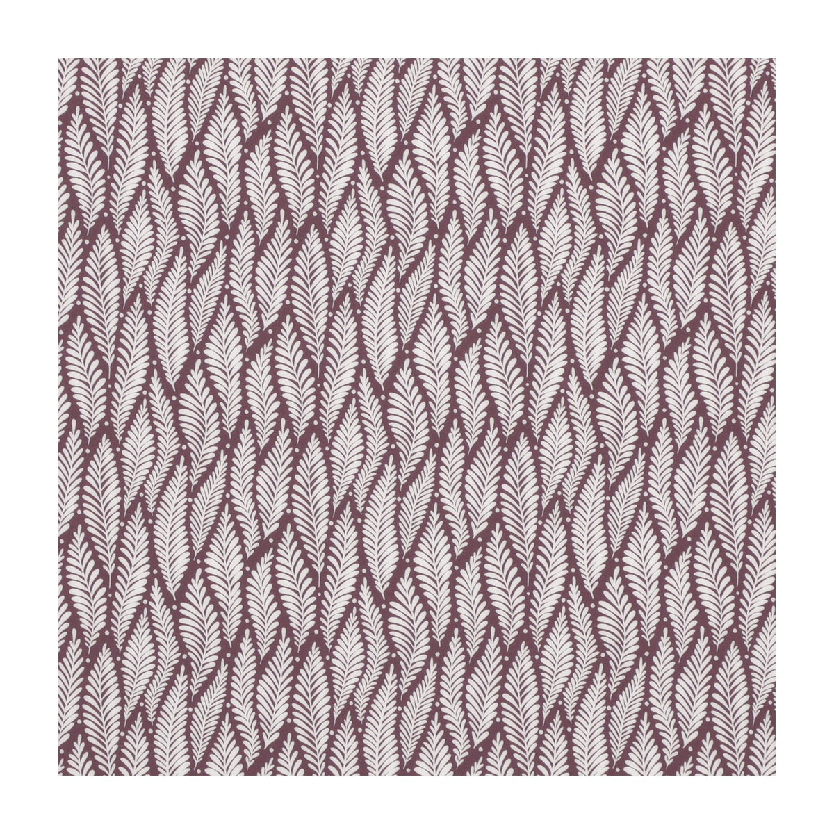 PatternPly® Full Coverage Hushed Mauve Drifting Ferns sheet showing the pattern