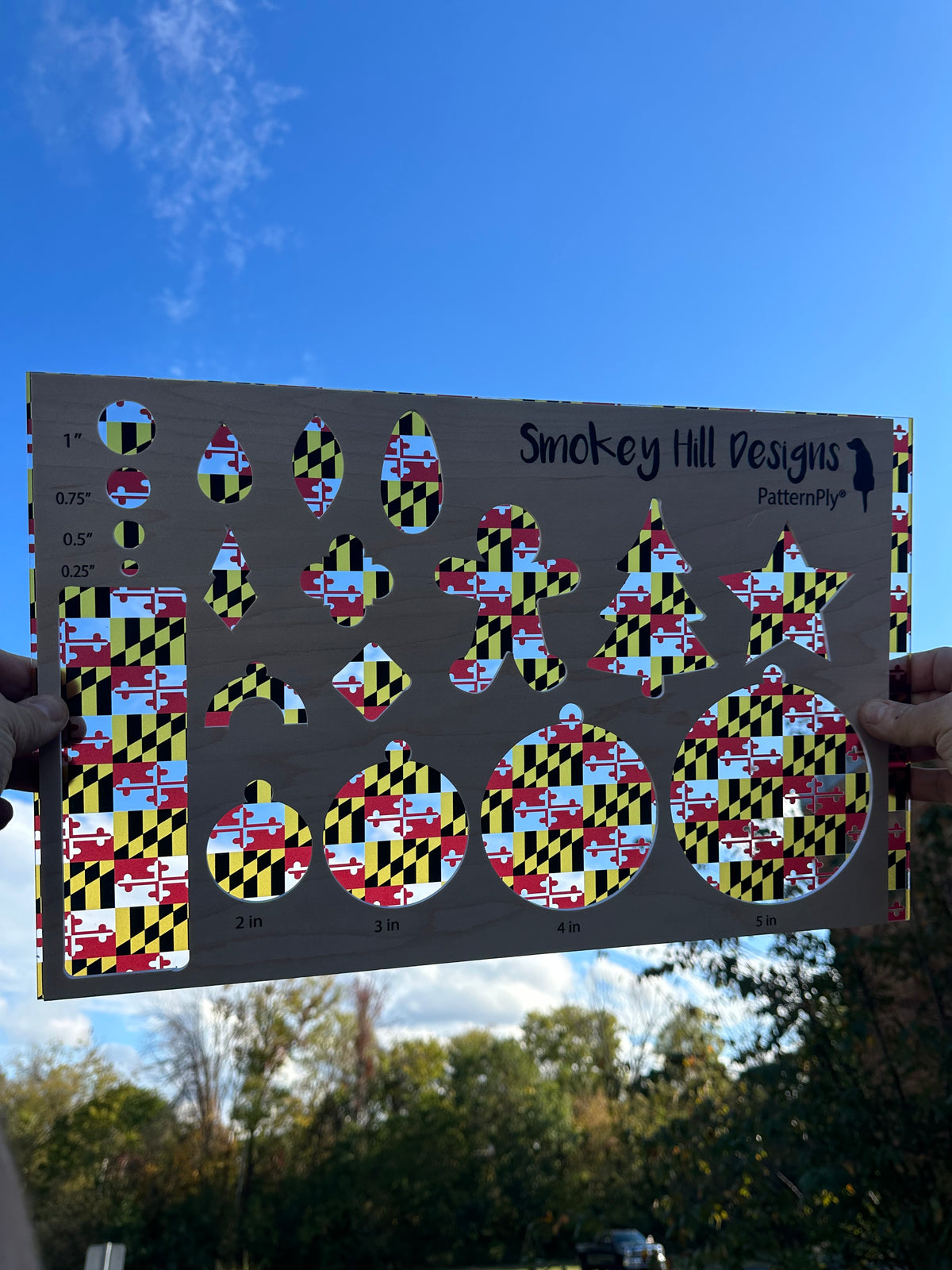 PatternPly® Transparent Maryland Flag sheet showing the pattern
