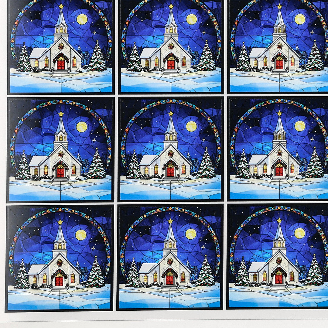 PatternPly® Transparent Christmas Church Extra Small