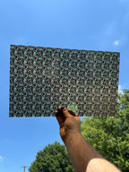 PatternPly® Transparent Micro Christmas German Shepherds sheet showing the pattern