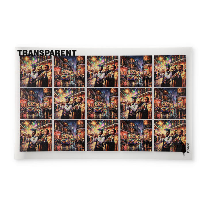 PatternPly® Transparent Mardi Gras Parade Small