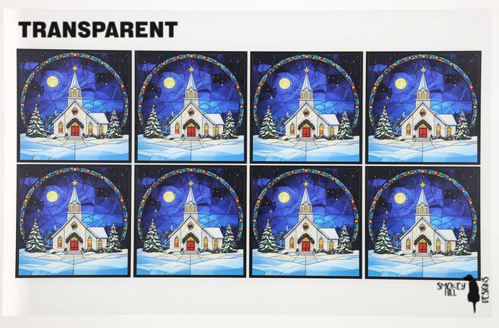 PatternPly® Transparent Christmas Church Medium