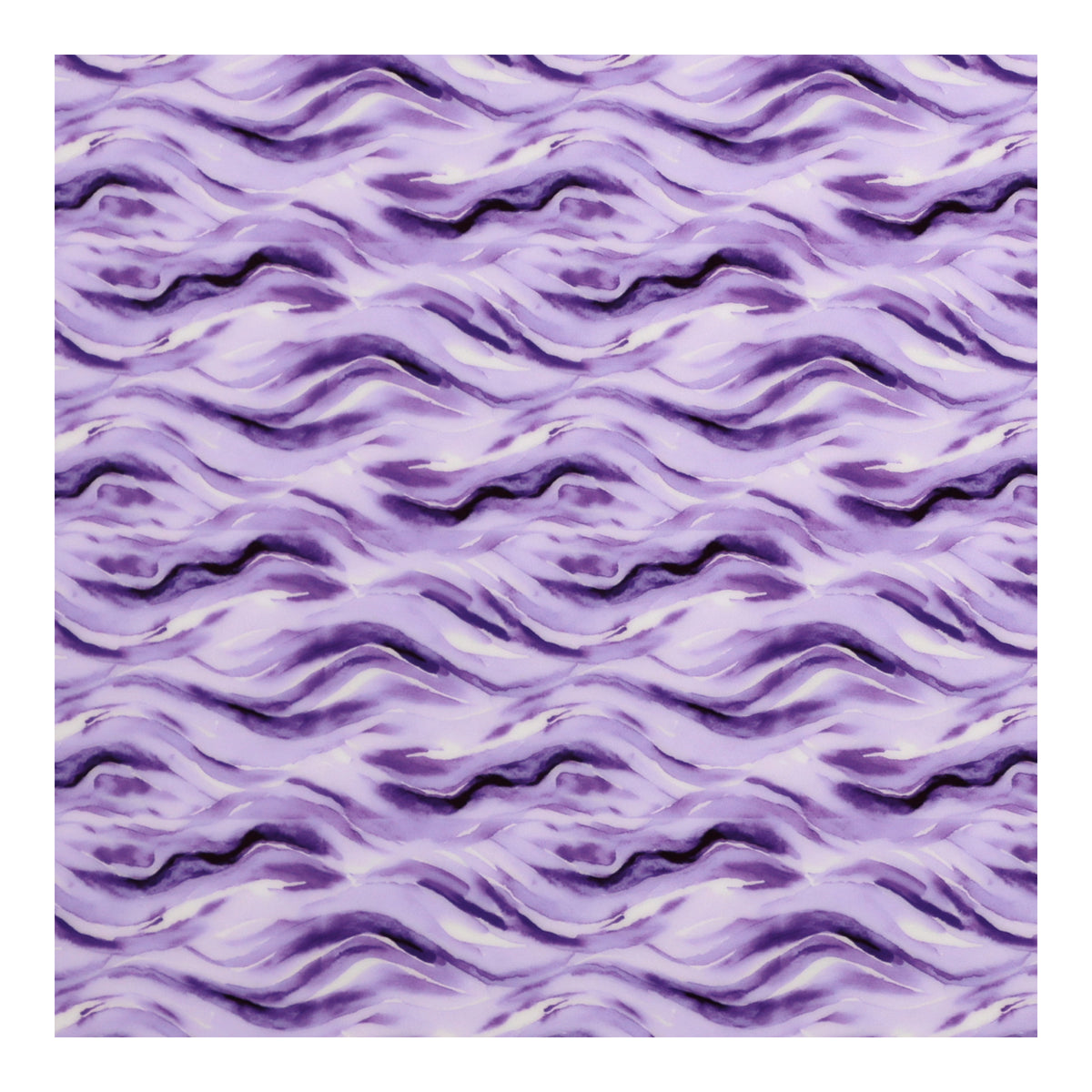 PatternPly® Full Coverage Purple Watercolor Waves MICRO sheet showing the pattern