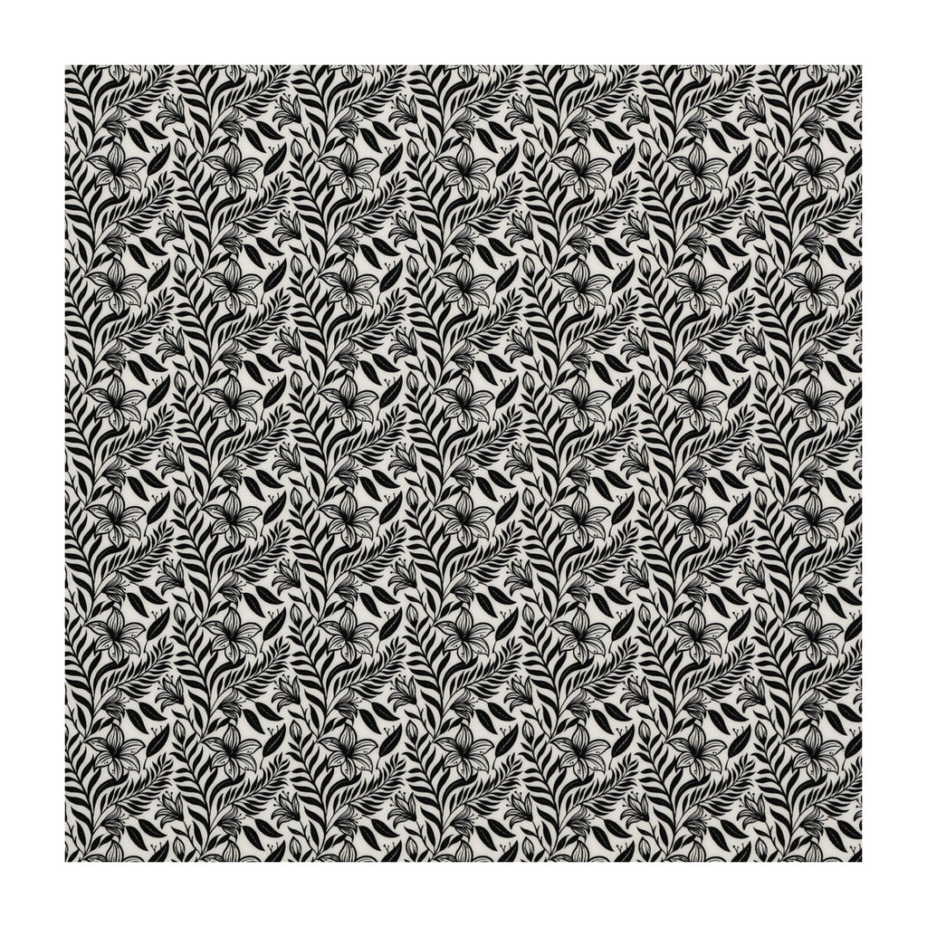 PatternPly® Full Coverage Black Stillflora MICRO sheet showing the pattern