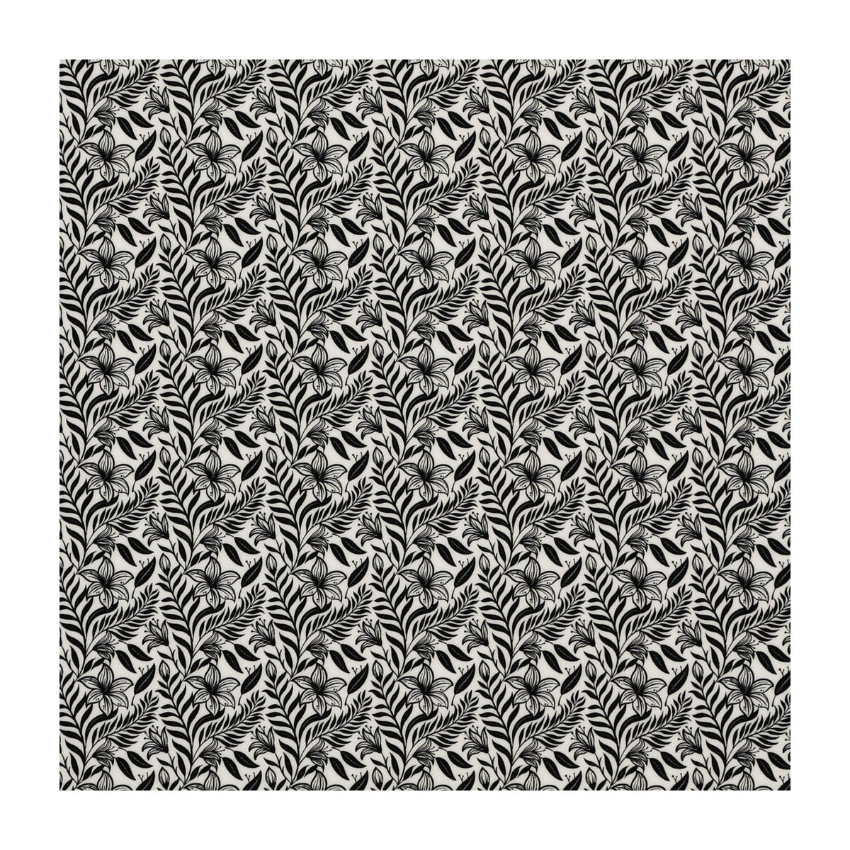 PatternPly® Full Coverage Black Stillflora MICRO sheet showing the pattern