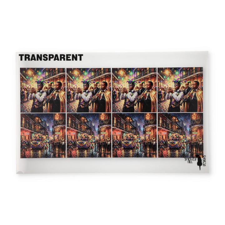 PatternPly® Transparent Mardi Gras Parade Medium
