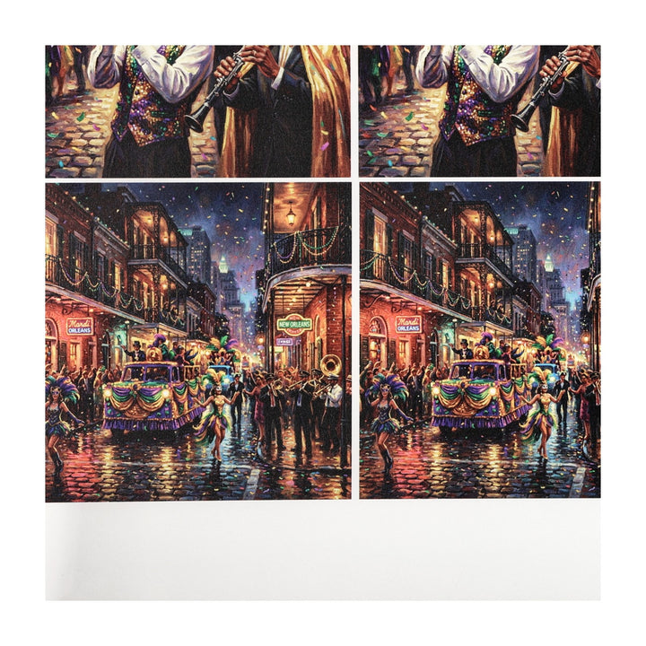 PatternPly® Transparent Mardi Gras Parade Medium