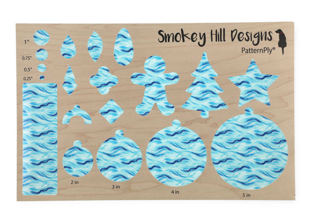 PatternPly® Full Coverage Blue Watercolor Waves MICRO product photo 3
