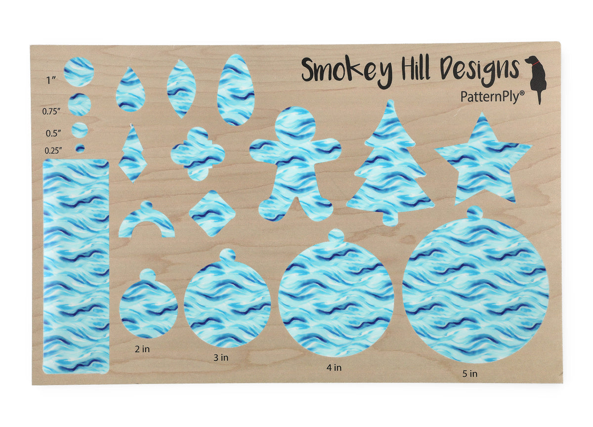 PatternPly® Full Coverage Blue Watercolor Waves MICRO product photo 3